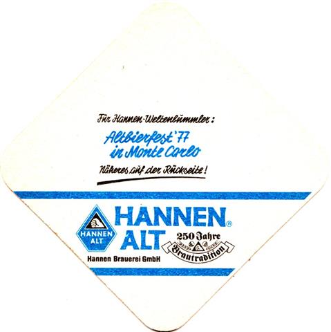 mnchengladbach mg-nw hannen raute blau 4a (185-altbierfest 1977-blauschwarz)